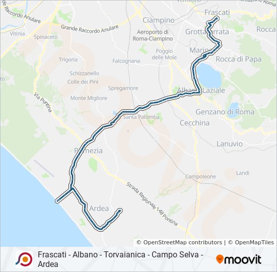 COTRAL bus Line Map