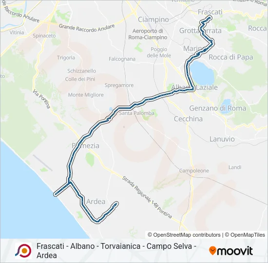 COTRAL Bus Line Map