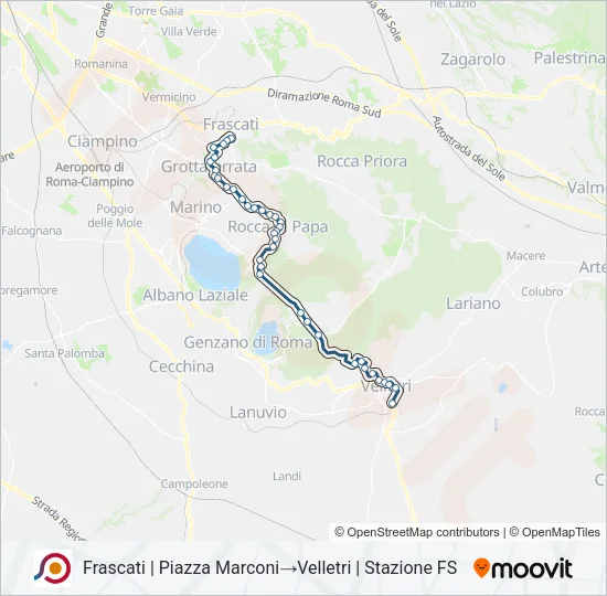 COTRAL Bus Line Map