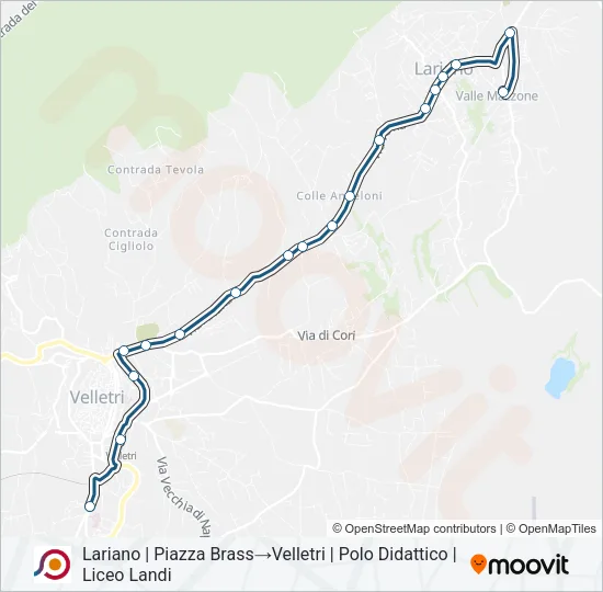 COTRAL Bus Line Map