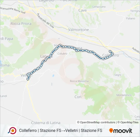 COTRAL Bus Line Map