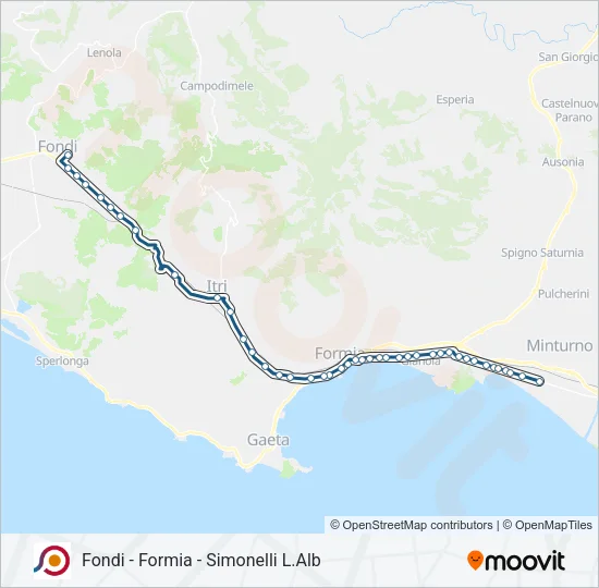 COTRAL Bus Line Map