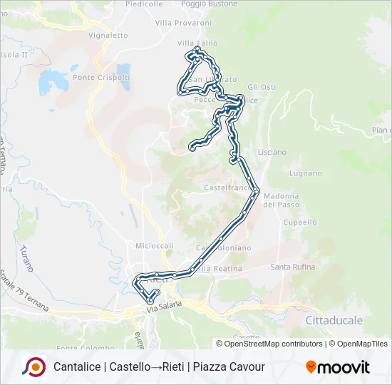COTRAL Bus Line Map