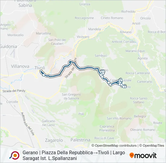 COTRAL Bus Line Map