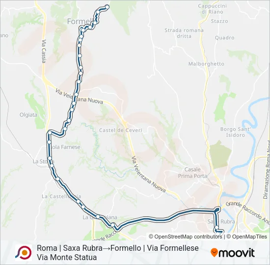 COTRAL Bus Line Map