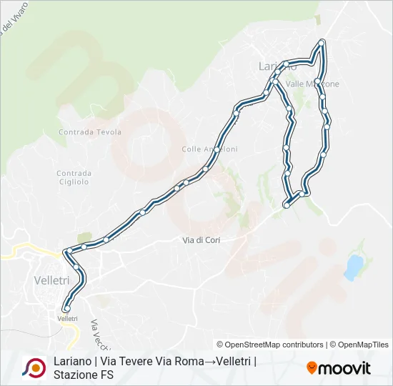 COTRAL Bus Line Map