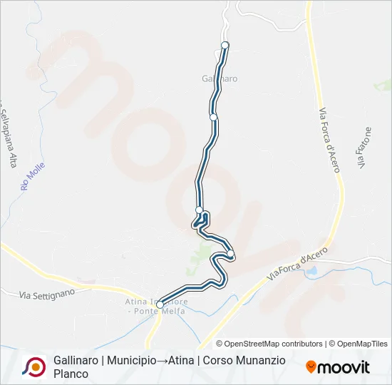 COTRAL Bus Line Map