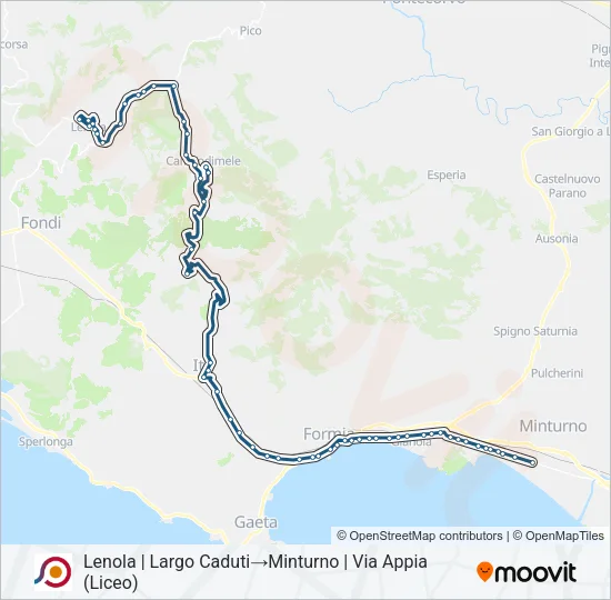 COTRAL Bus Line Map