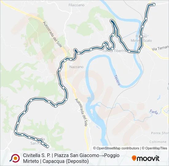 COTRAL Bus Line Map