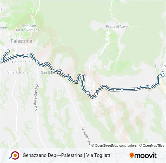 COTRAL Bus Line Map