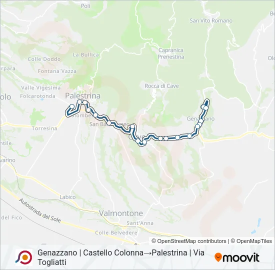 COTRAL Bus Line Map