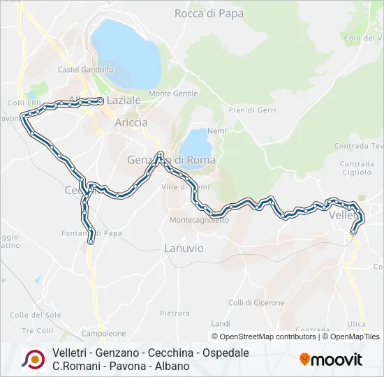 COTRAL Bus Line Map