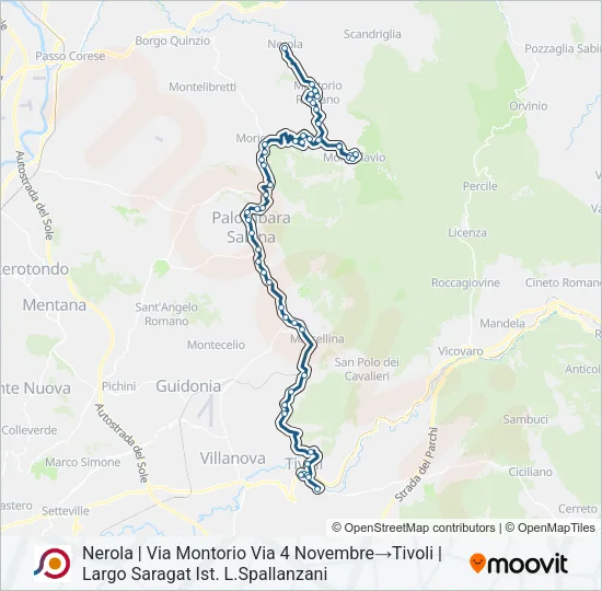 COTRAL Bus Line Map