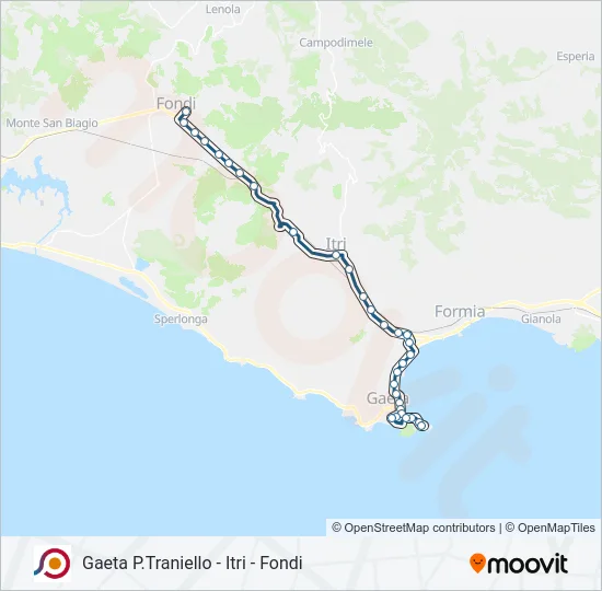 COTRAL Bus Line Map