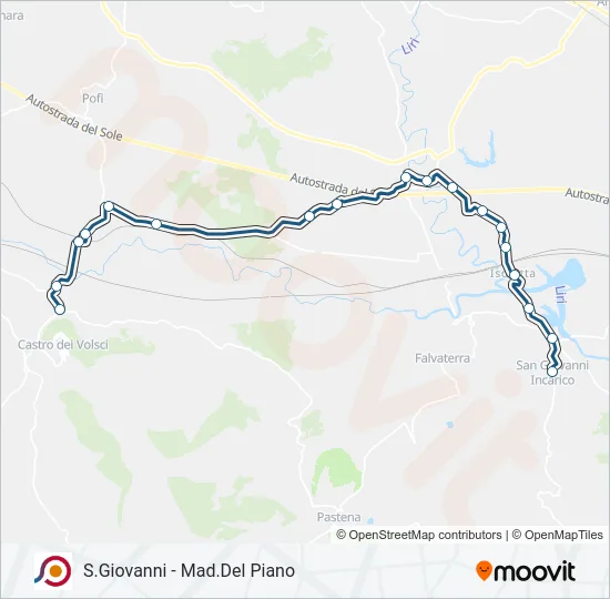 COTRAL Bus Line Map