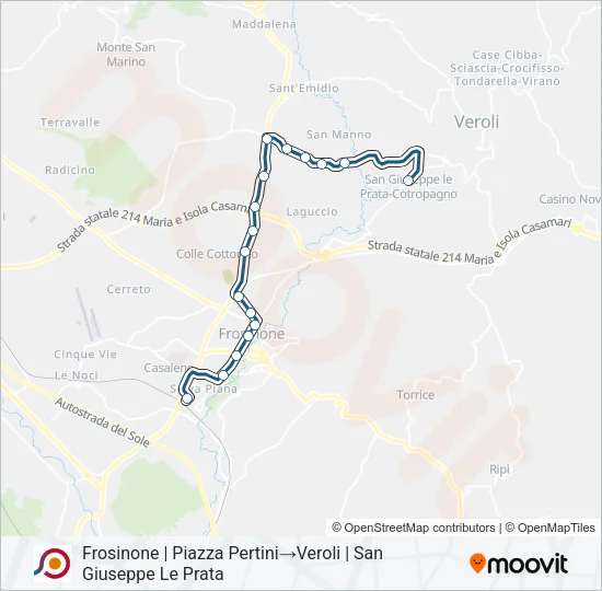COTRAL Bus Line Map