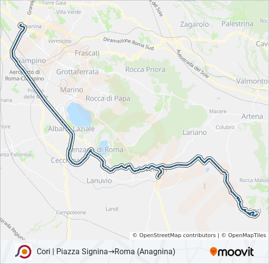 COTRAL bus Line Map