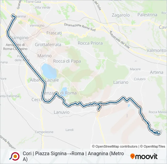 COTRAL Bus Line Map