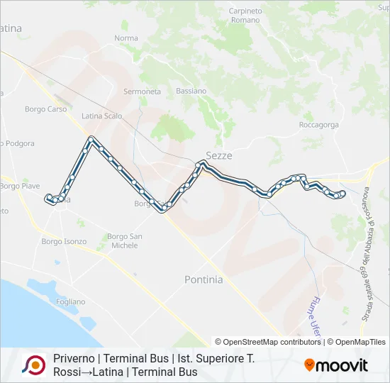 COTRAL Bus Line Map