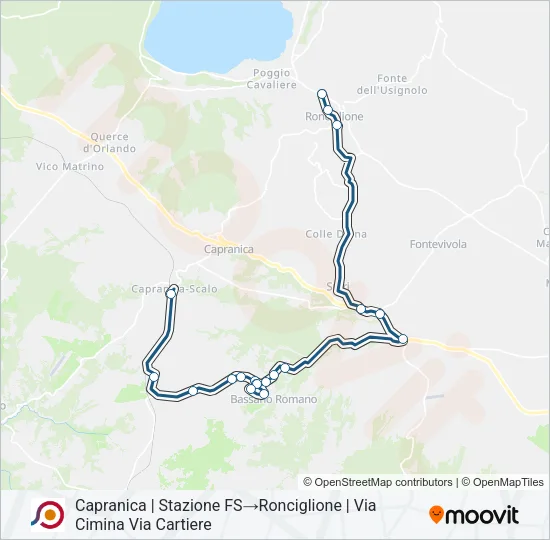 COTRAL Bus Line Map