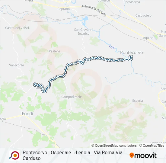 COTRAL Bus Line Map
