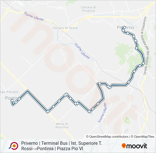 COTRAL Bus Line Map