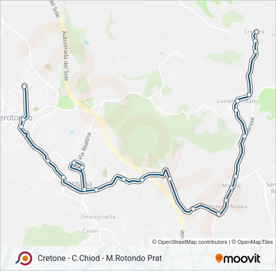 COTRAL Bus Line Map