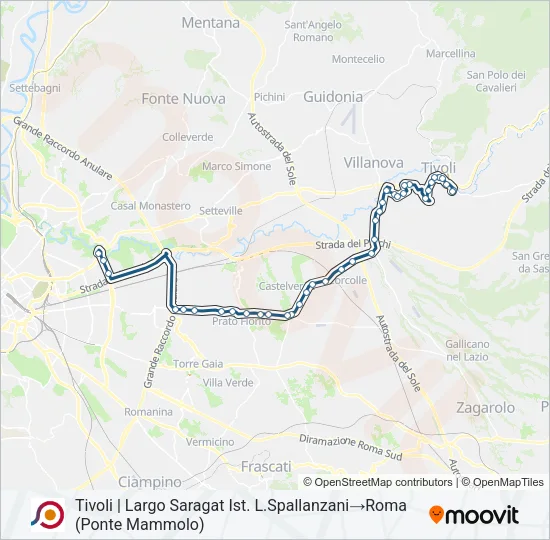 COTRAL Bus Line Map