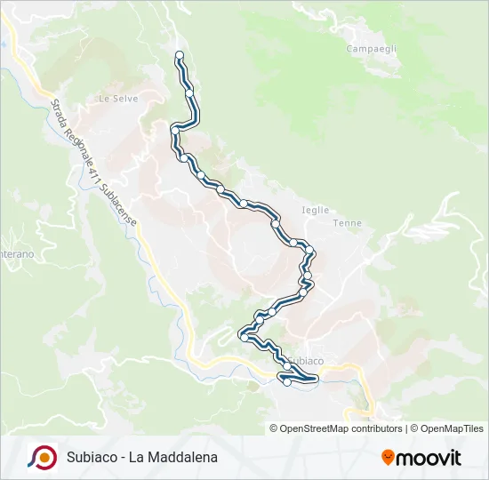 COTRAL Bus Line Map