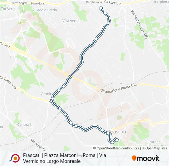 COTRAL Bus Line Map