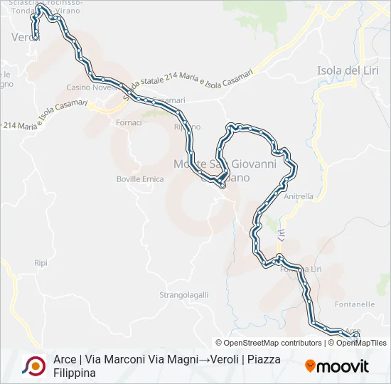COTRAL Bus Line Map