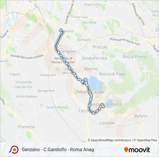 COTRAL Bus Line Map