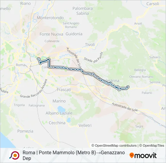 COTRAL Bus Line Map