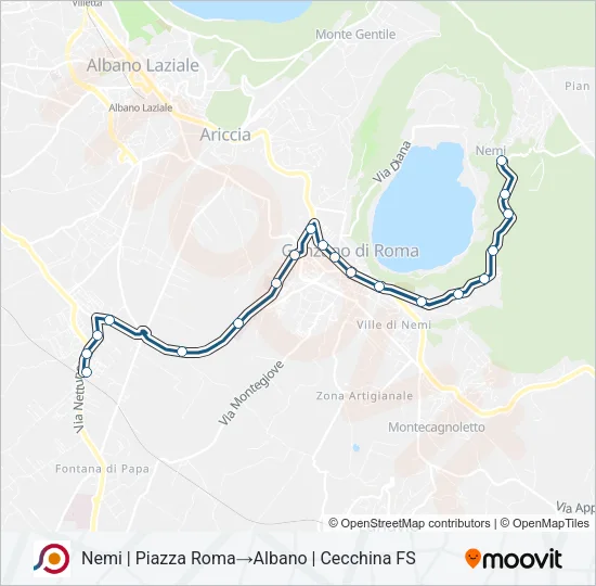 COTRAL Bus Line Map