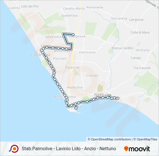 COTRAL Bus Line Map