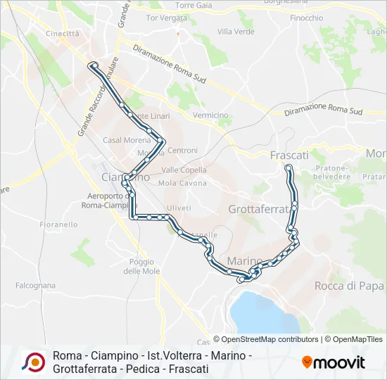 COTRAL Bus Line Map