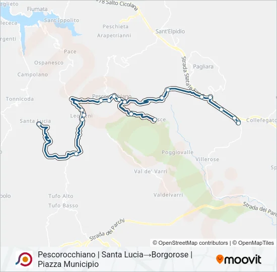 COTRAL Bus Line Map