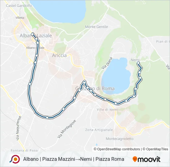 COTRAL Bus Line Map