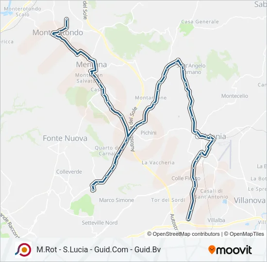 COTRAL Bus Line Map