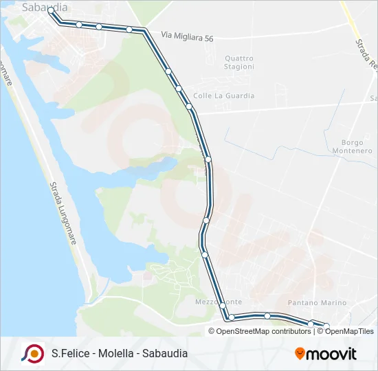 COTRAL Bus Line Map