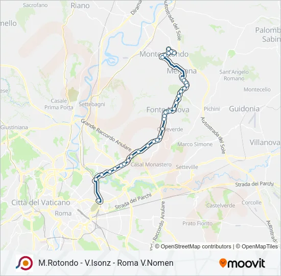 COTRAL Bus Line Map