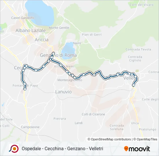 COTRAL Bus Line Map