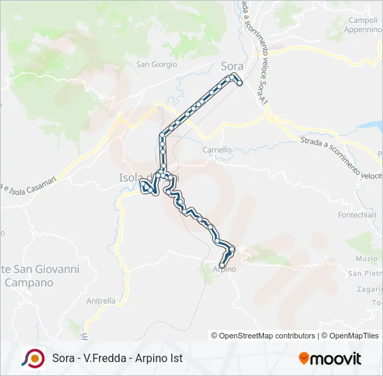 COTRAL Bus Line Map