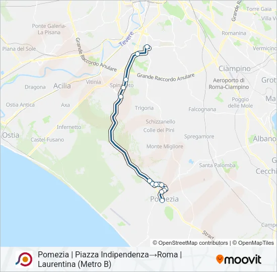 COTRAL Bus Line Map