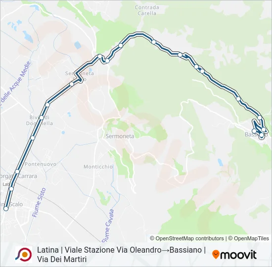 COTRAL Bus Line Map