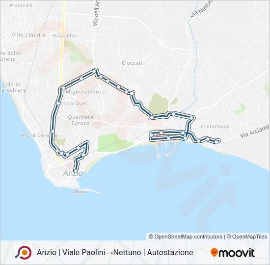 COTRAL Bus Line Map
