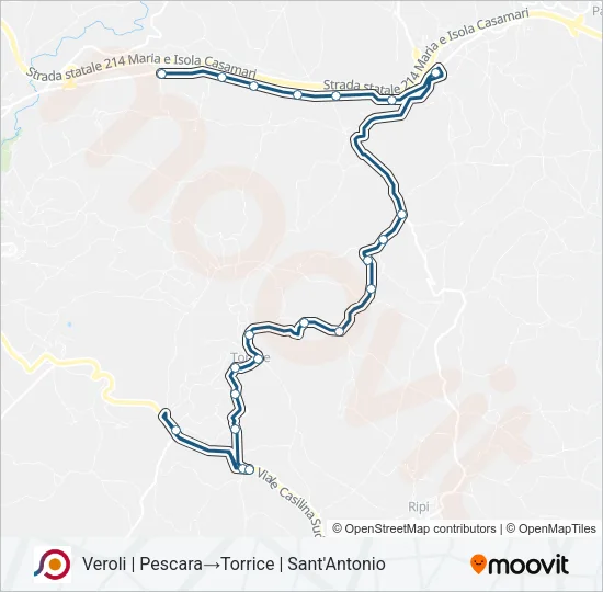 COTRAL Bus Line Map
