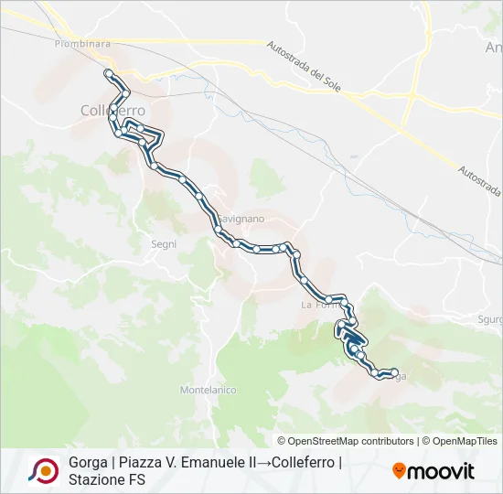 COTRAL Bus Line Map
