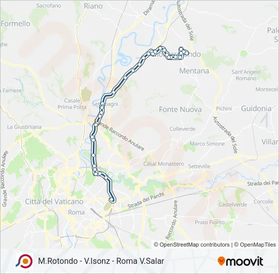 COTRAL Bus Line Map