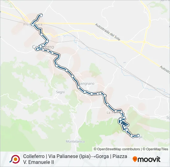 COTRAL Bus Line Map